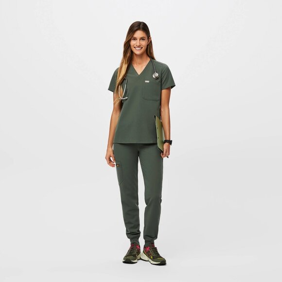 Catarina One-Pocket Scrub Top Size S - bonsai green - Picture 2 of 5